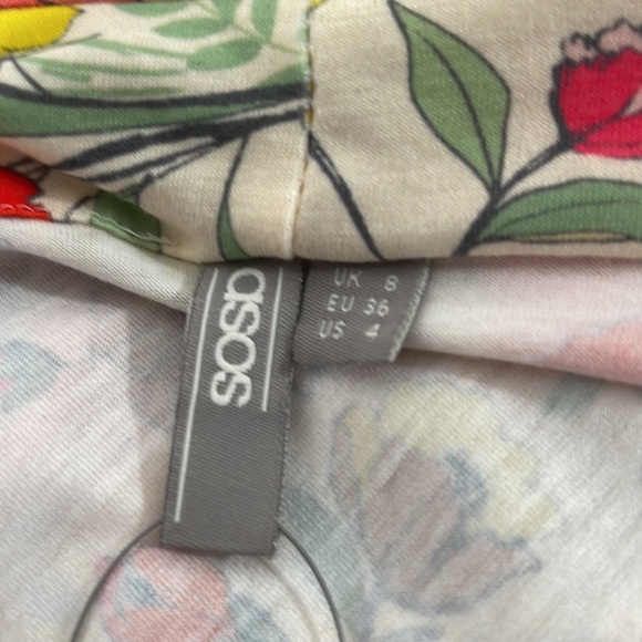 ASOS MATERNITY FLORAL DRESS SIZE 4 NEW - Picture 8 of 9